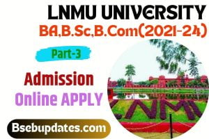 LNMU Part-3 Admission online