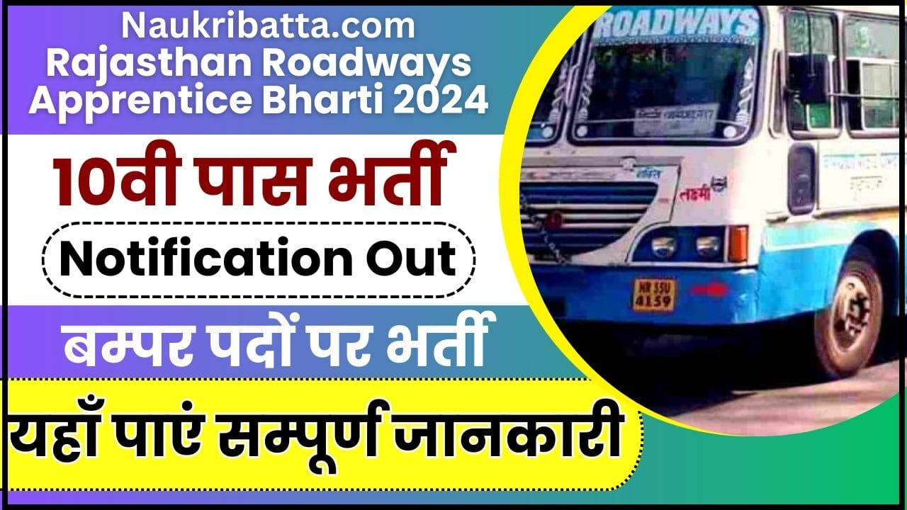 Rajasthan Roadways Apprentice Bharti 2024