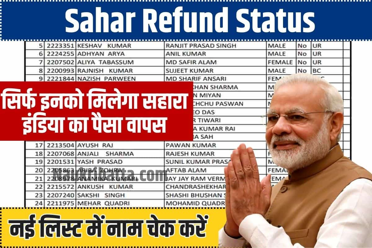 Sahara Refund Status