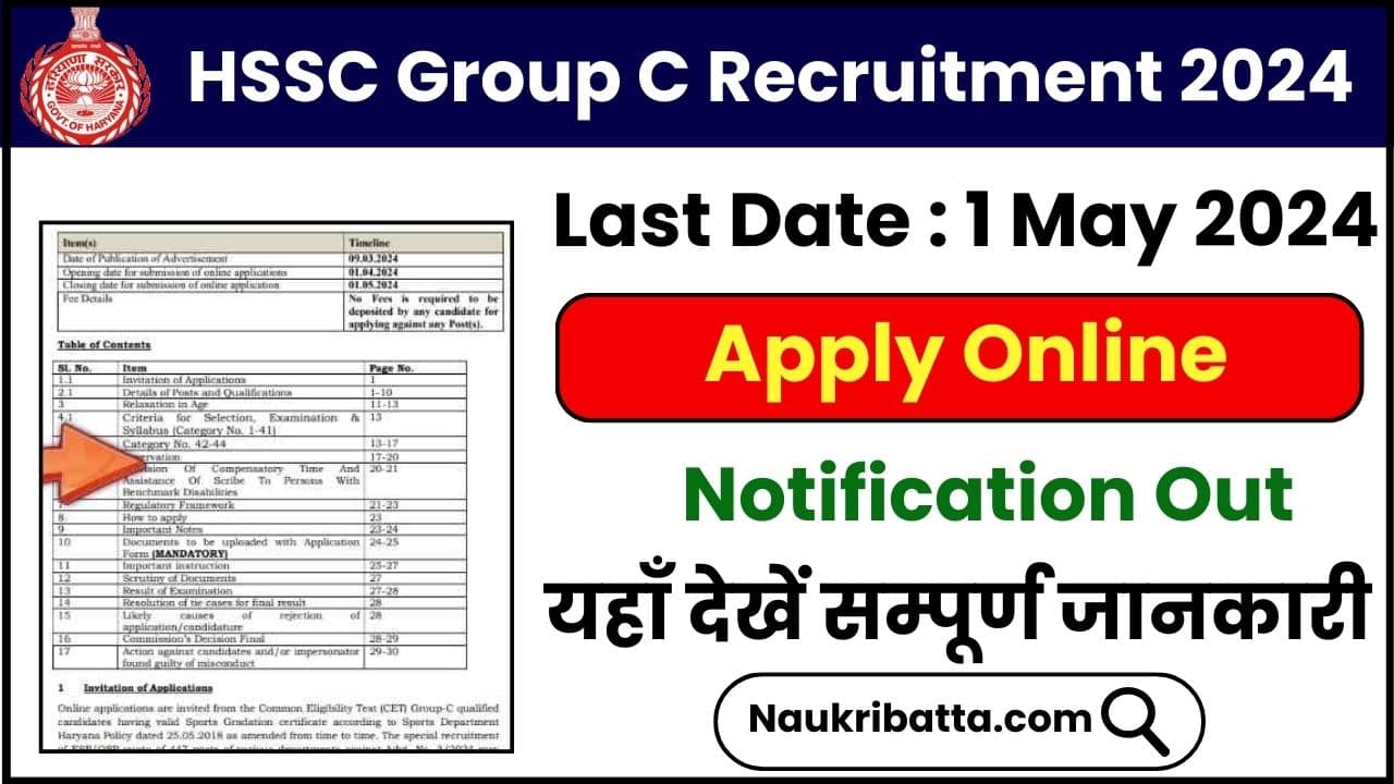 HSSC Group C Recruitment