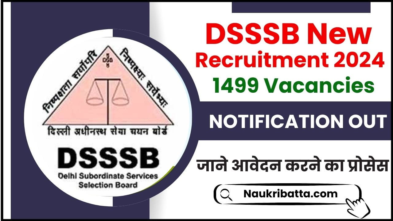 DSSSB New Recruitment