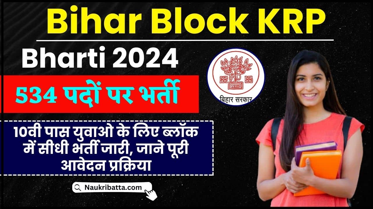 Bihar Block KRP Vacancy