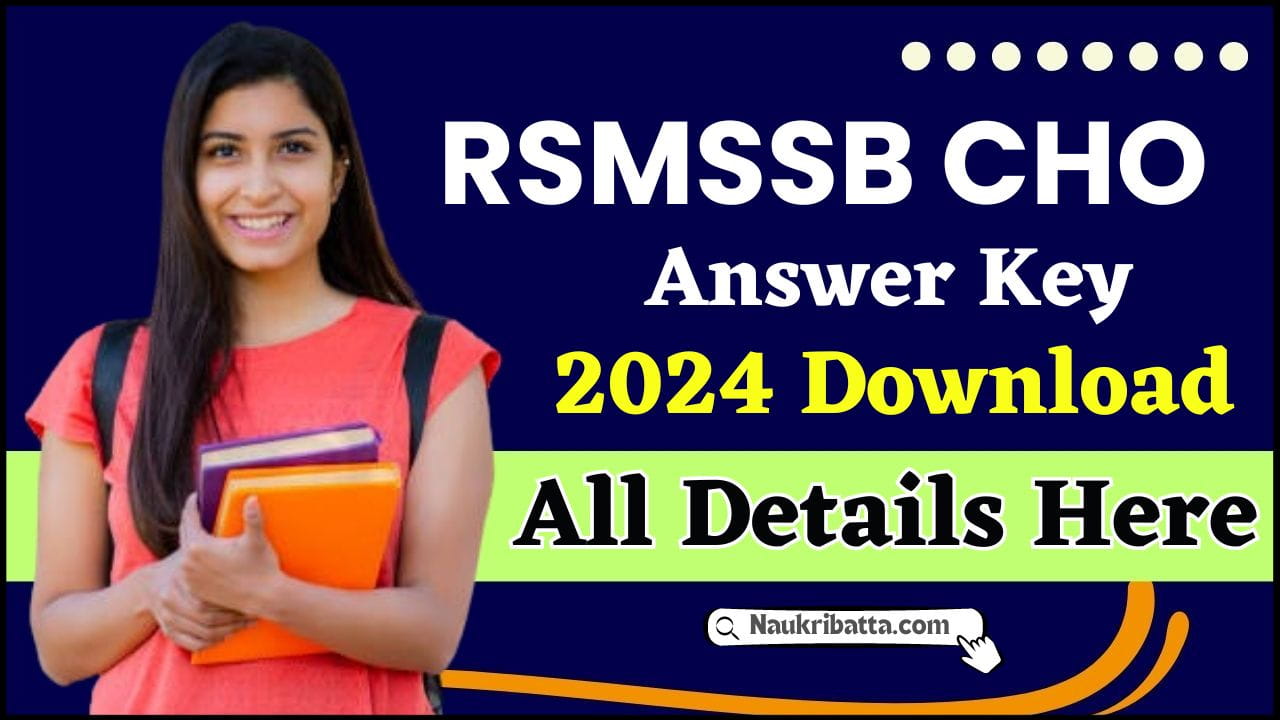 RSMSSB CHO Answer Key